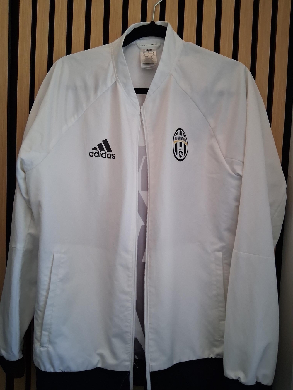 adidas White Juventus Men's Full-Zip Track Jacket